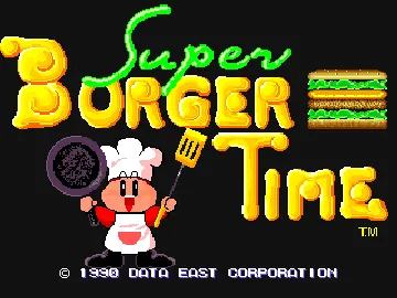 Super Burger Time (World) screen shot title